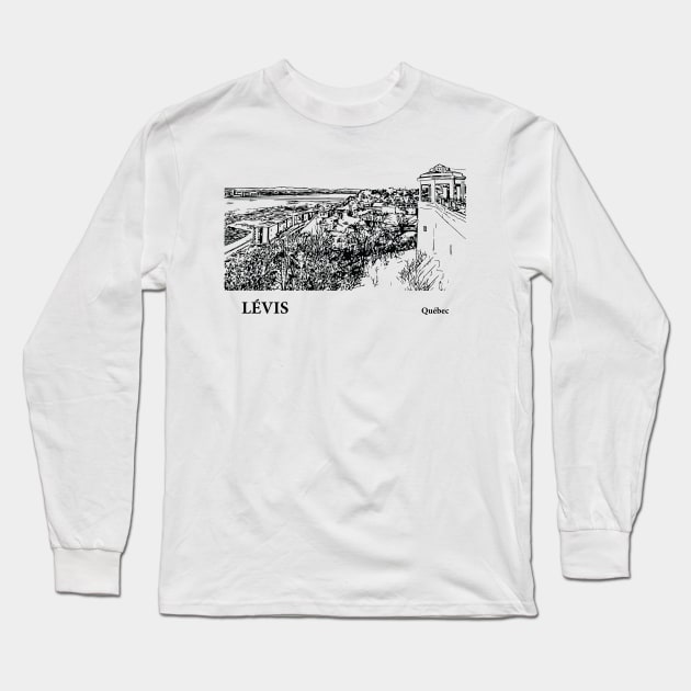 Levis Quebec Long Sleeve T-Shirt by Lakeric